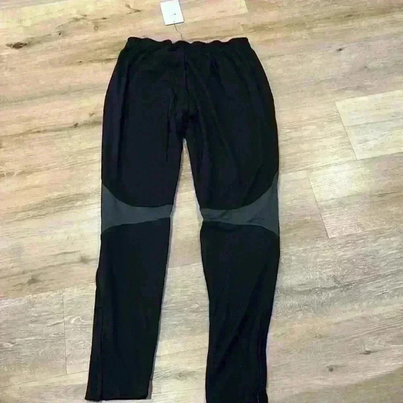 Nike dri-fit black gray joggers hidden zipper ankles - Picture 3 of 4